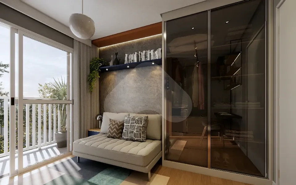Metrocasa Parque Ecológico - Apartamento com 27,57 m², em Vila Silva Teles — foto 3