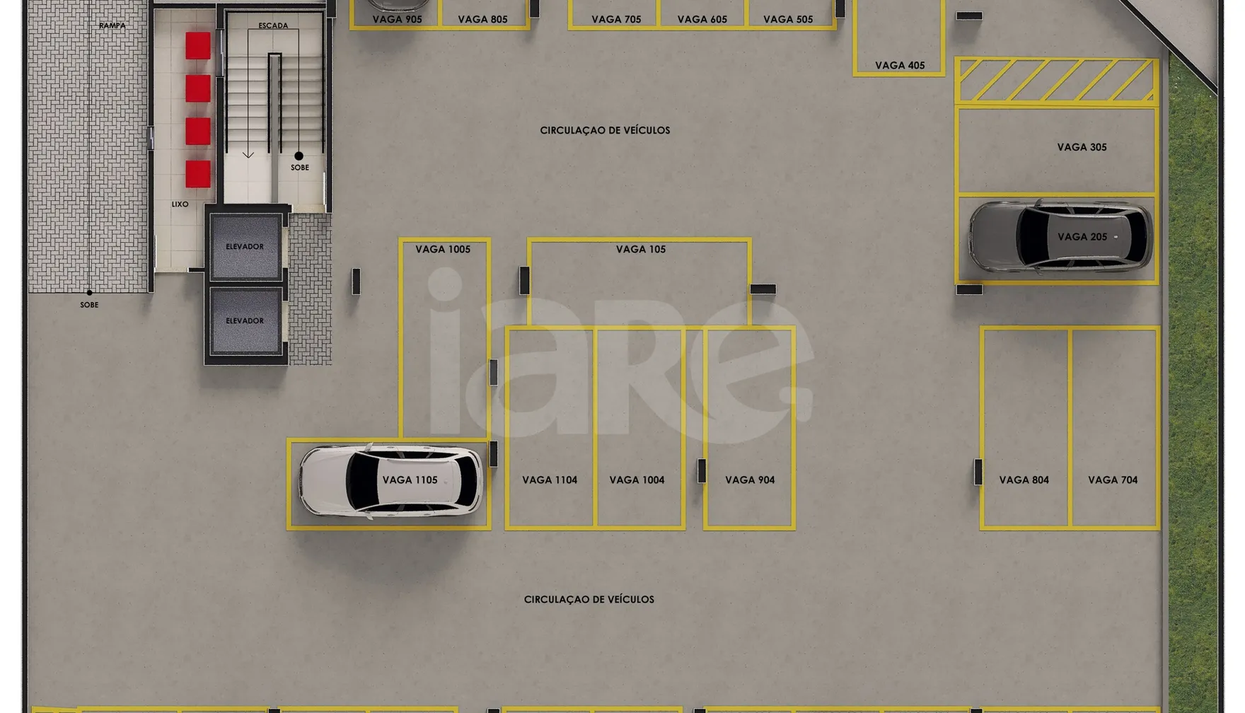 Planta — Pavimento garagem