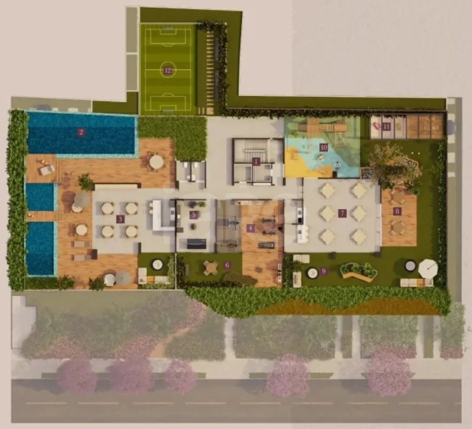 Planta — Pavimento lazer