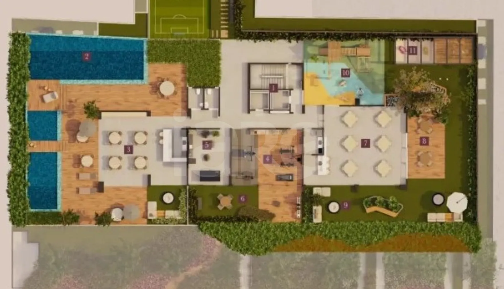 Planta — Pavimento lazer