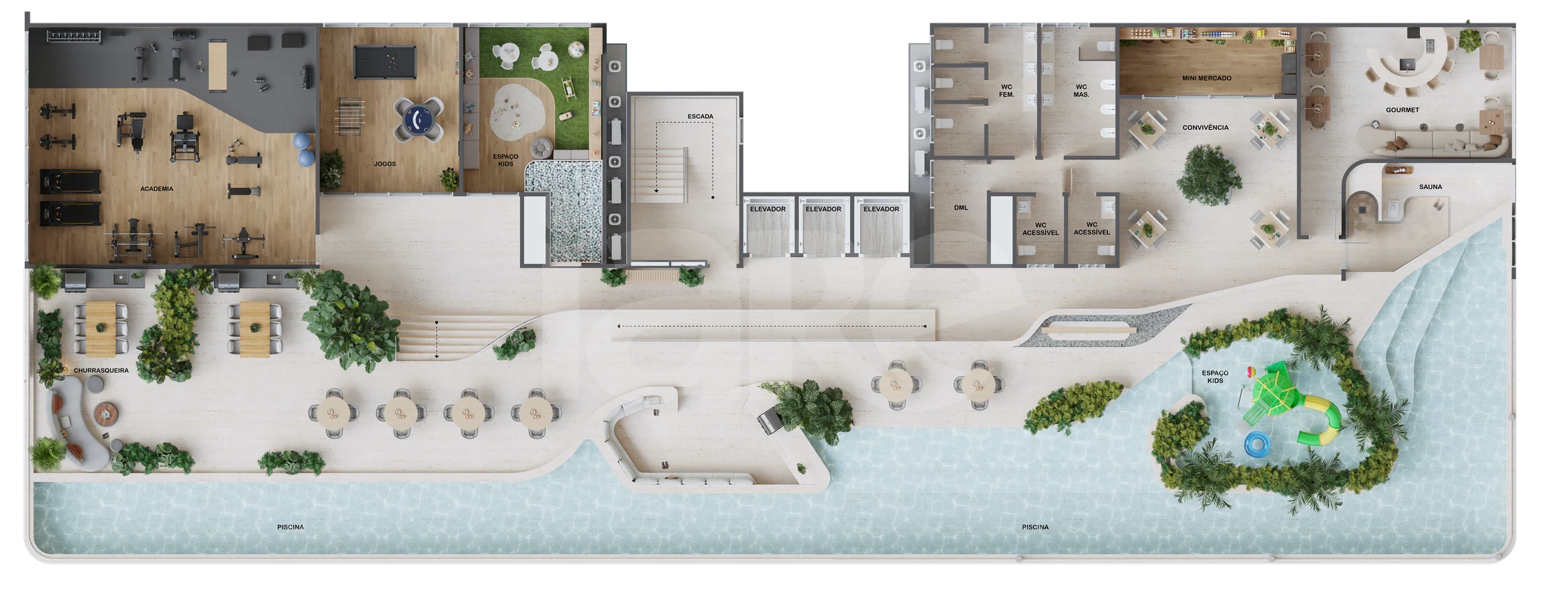 Planta — Pavimento cobertura