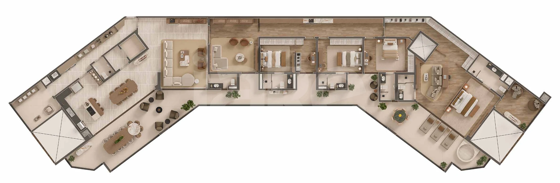 Planta — Cobertura Horizontal 442,85 m²