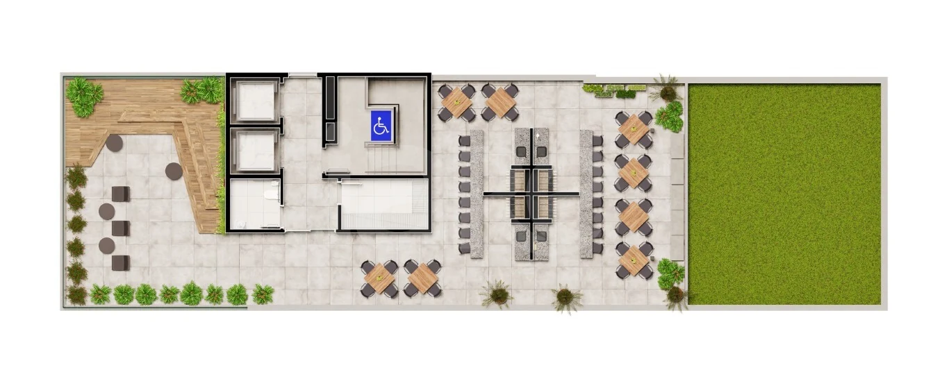 Planta — Pavimento rooftop
