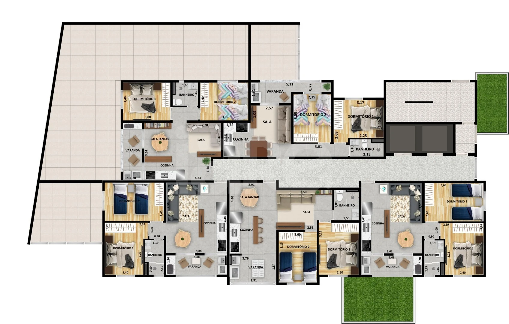 Planta — Pavimento 1