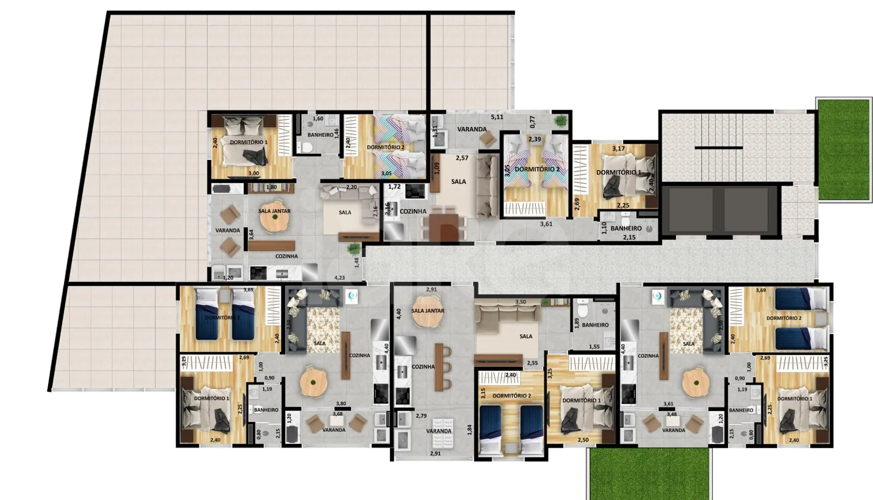 Planta — Pavimento 1