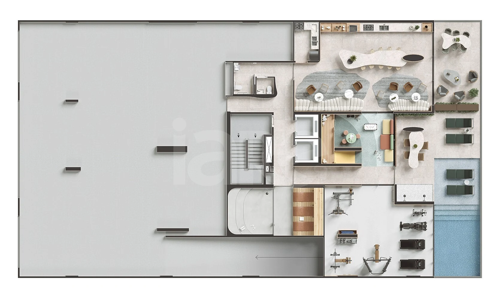 Planta — Pavimento lazer