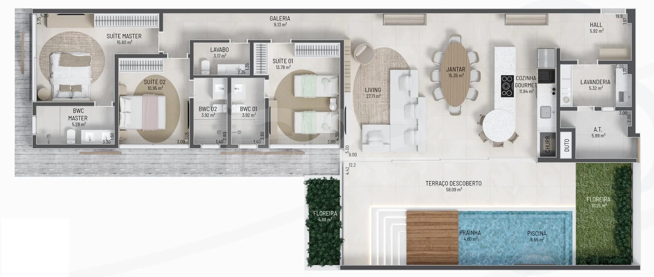 Planta — Garden 209,12 m²