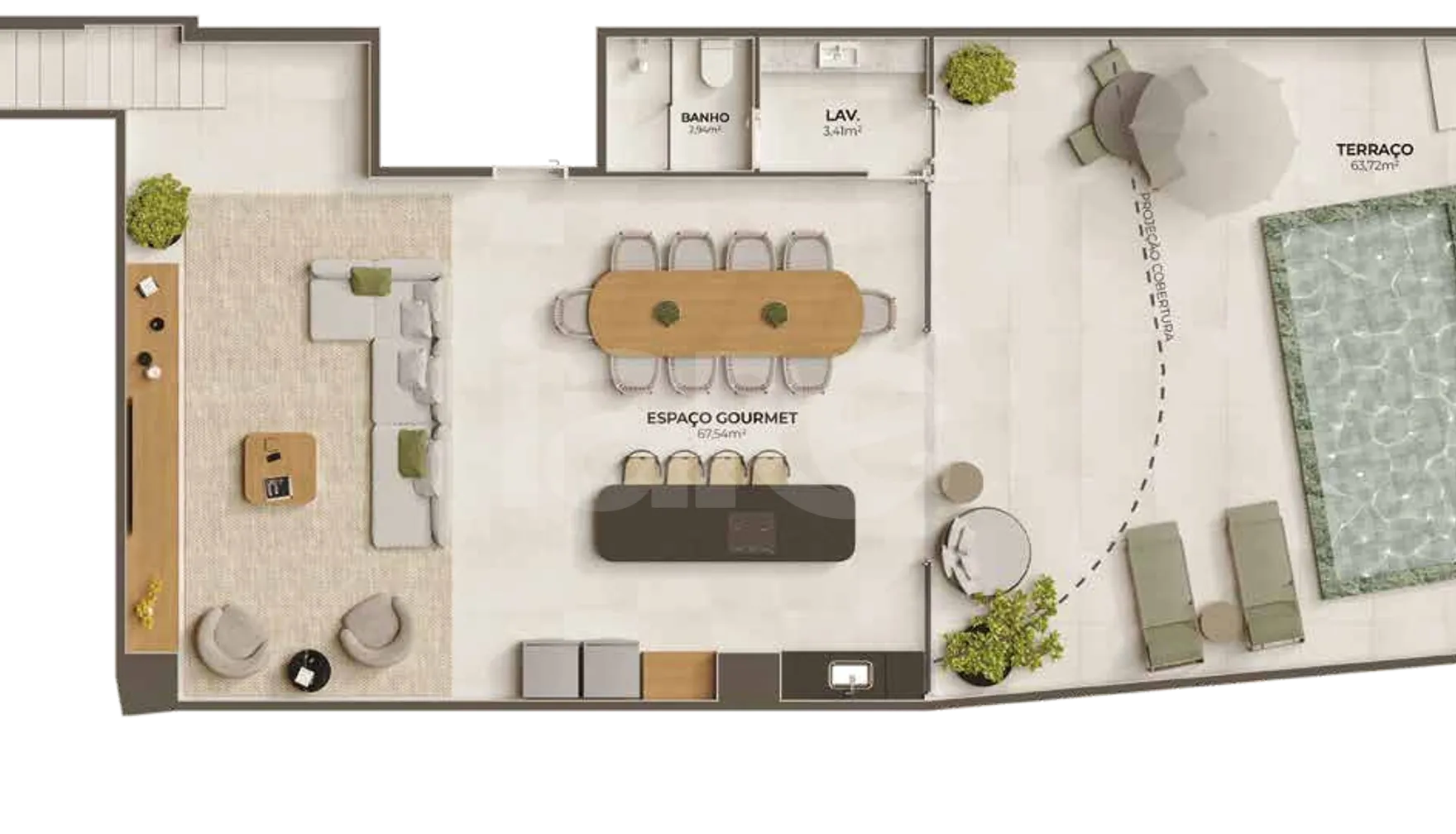 Planta — Garden 420,61 m²