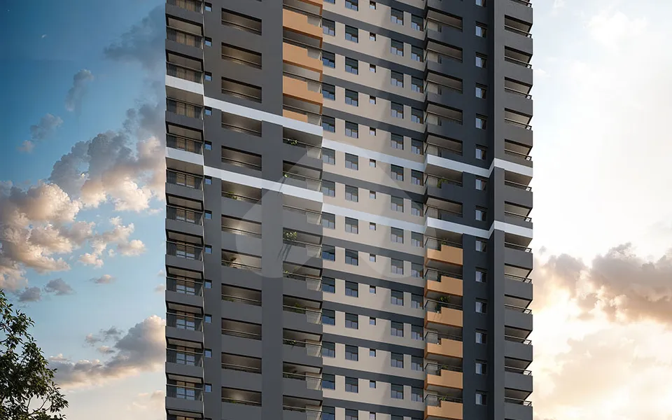 Brisas da Praça - Apartamento com 42,3 m², em Cidade Patriarca — foto 2