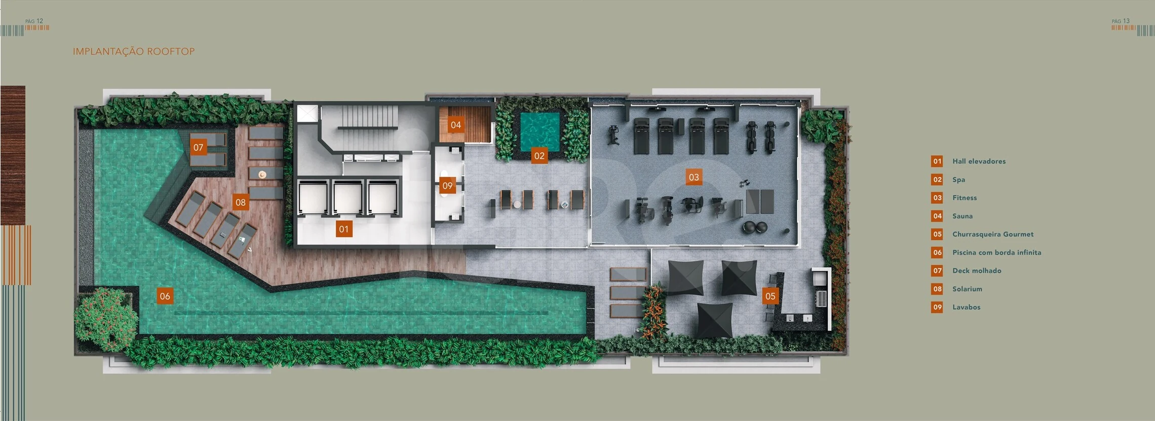 Planta — Pavimento rooftop