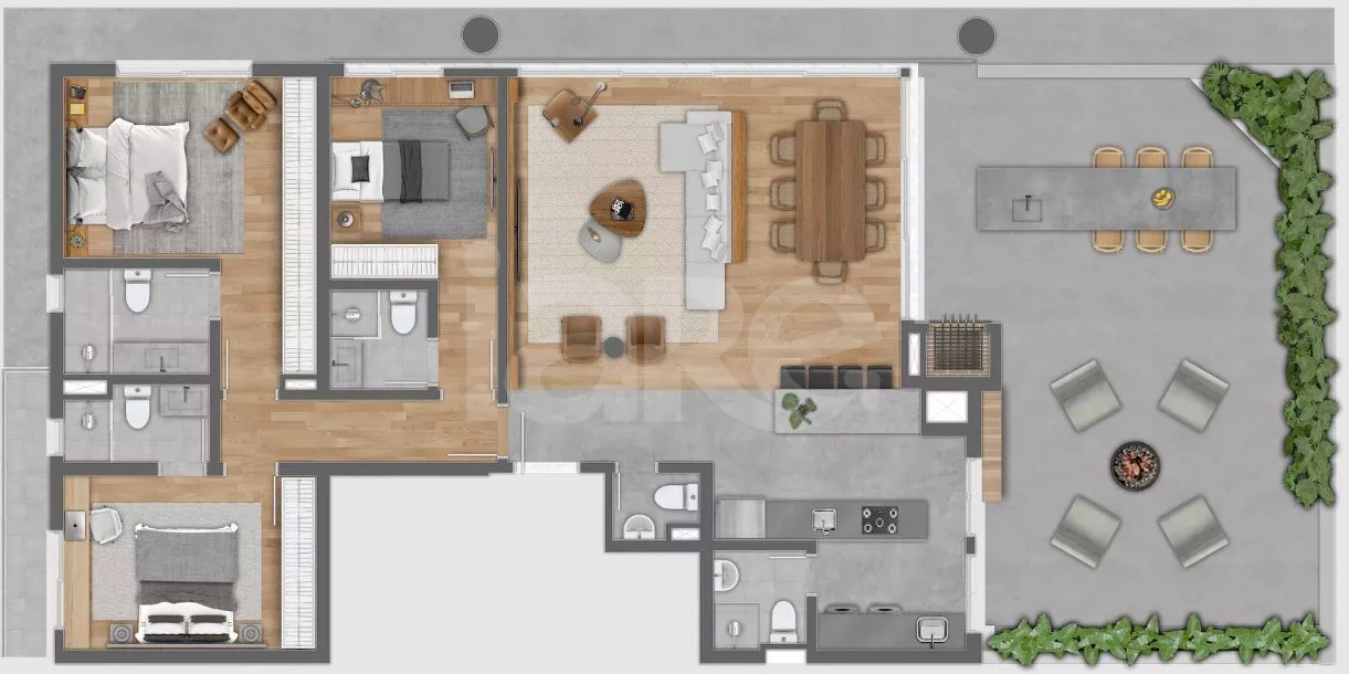 Planta — Garden 167,75 m²