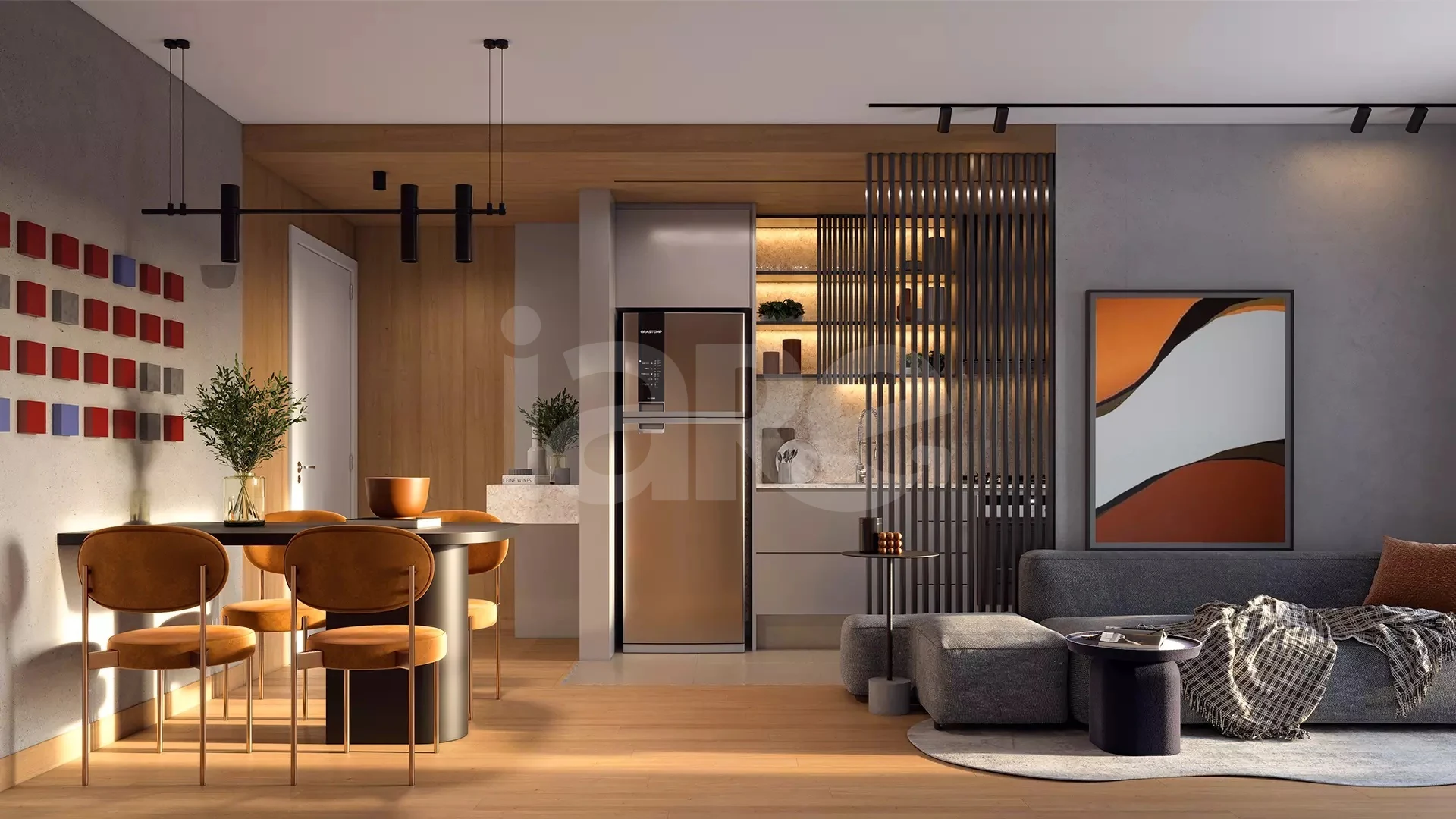 Uno Solare - Studio com 30,66 m², em Portão — foto 3