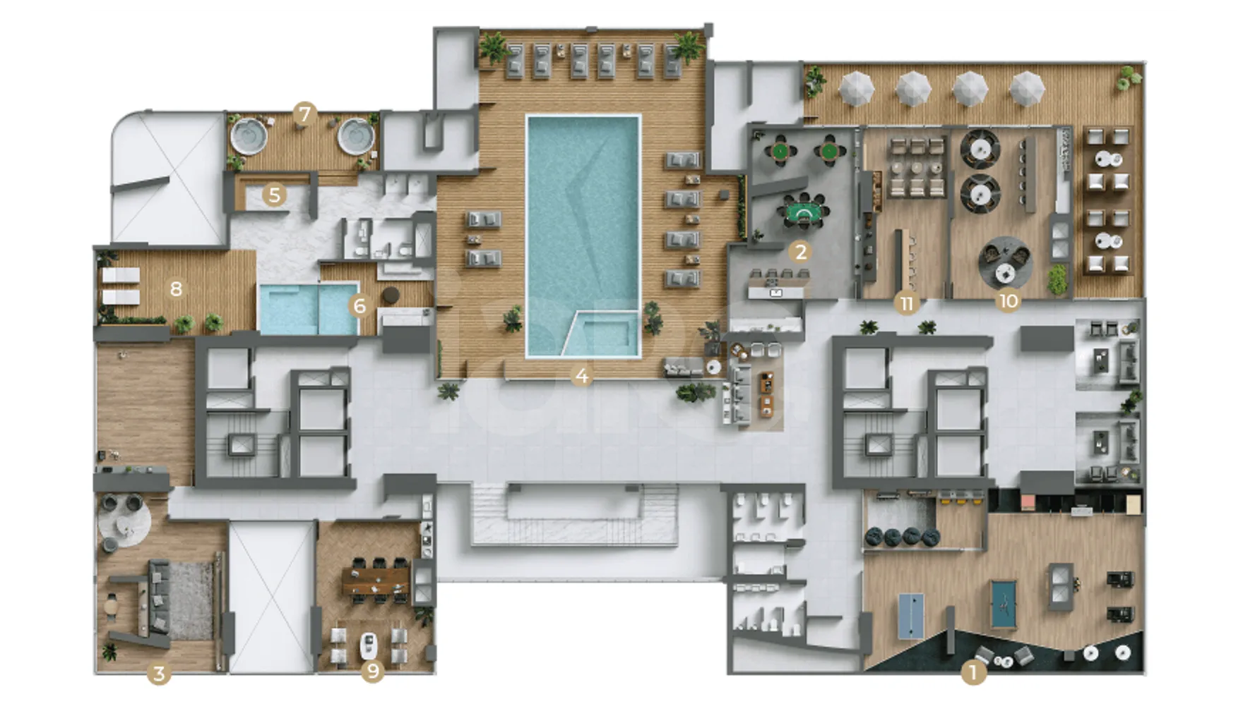 Planta — Pavimento lazer 2