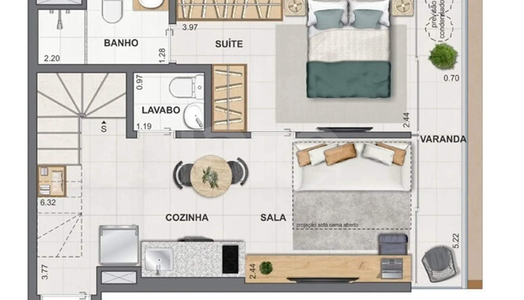 Planta — Garden 81,74 m²