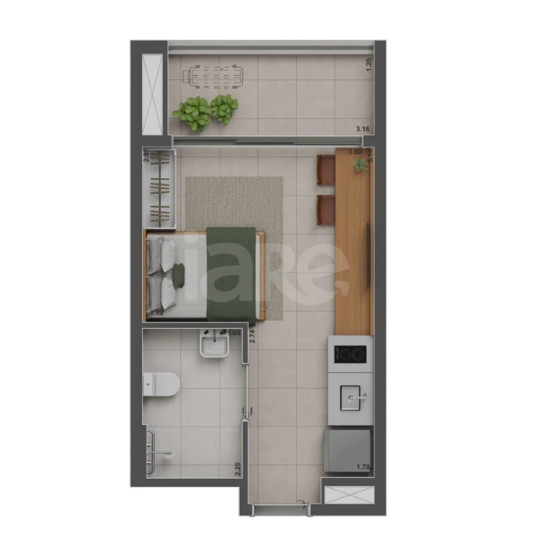 Planta — Garden 25,01 m²