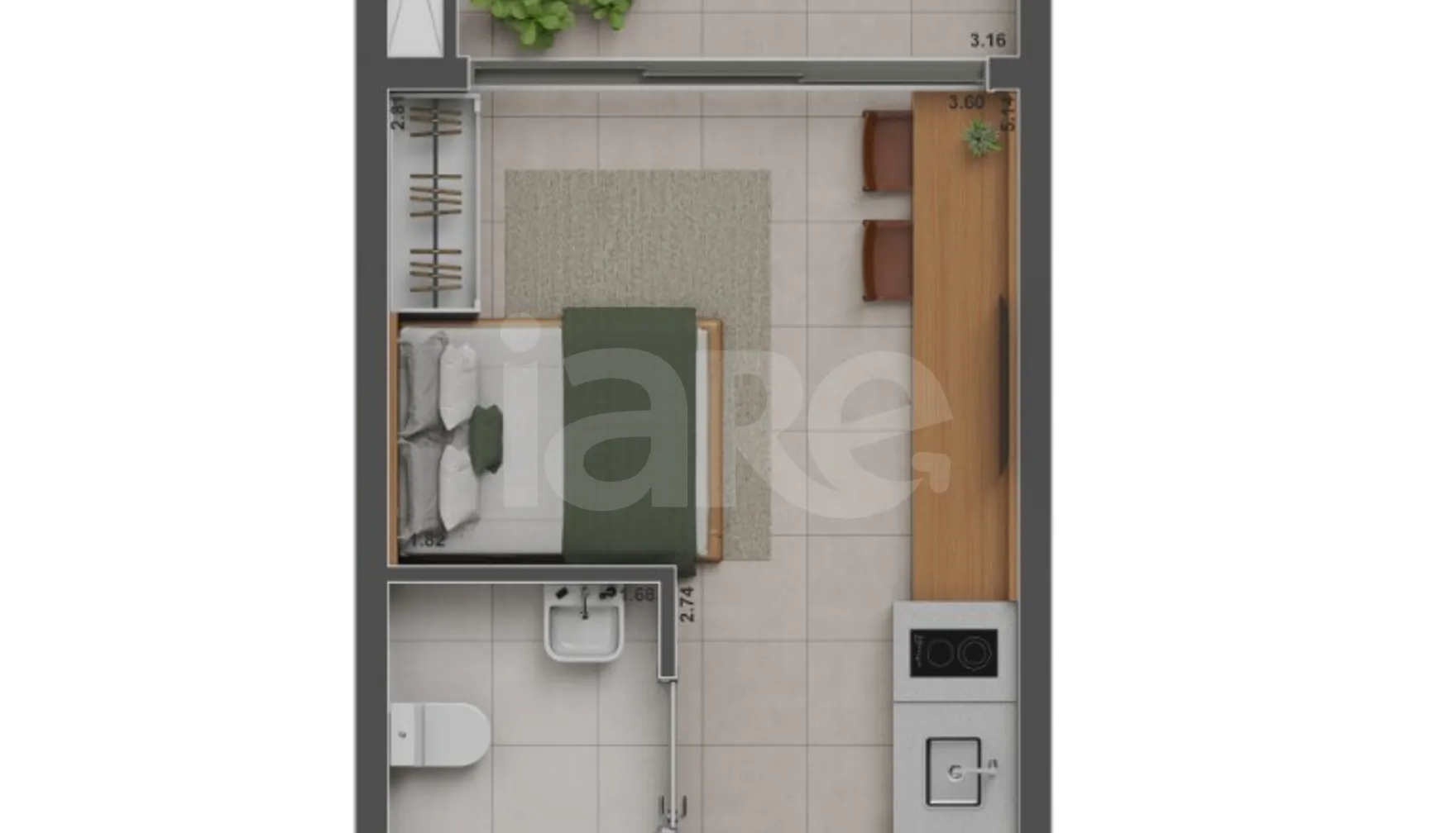 Planta — Garden 25,01 m²