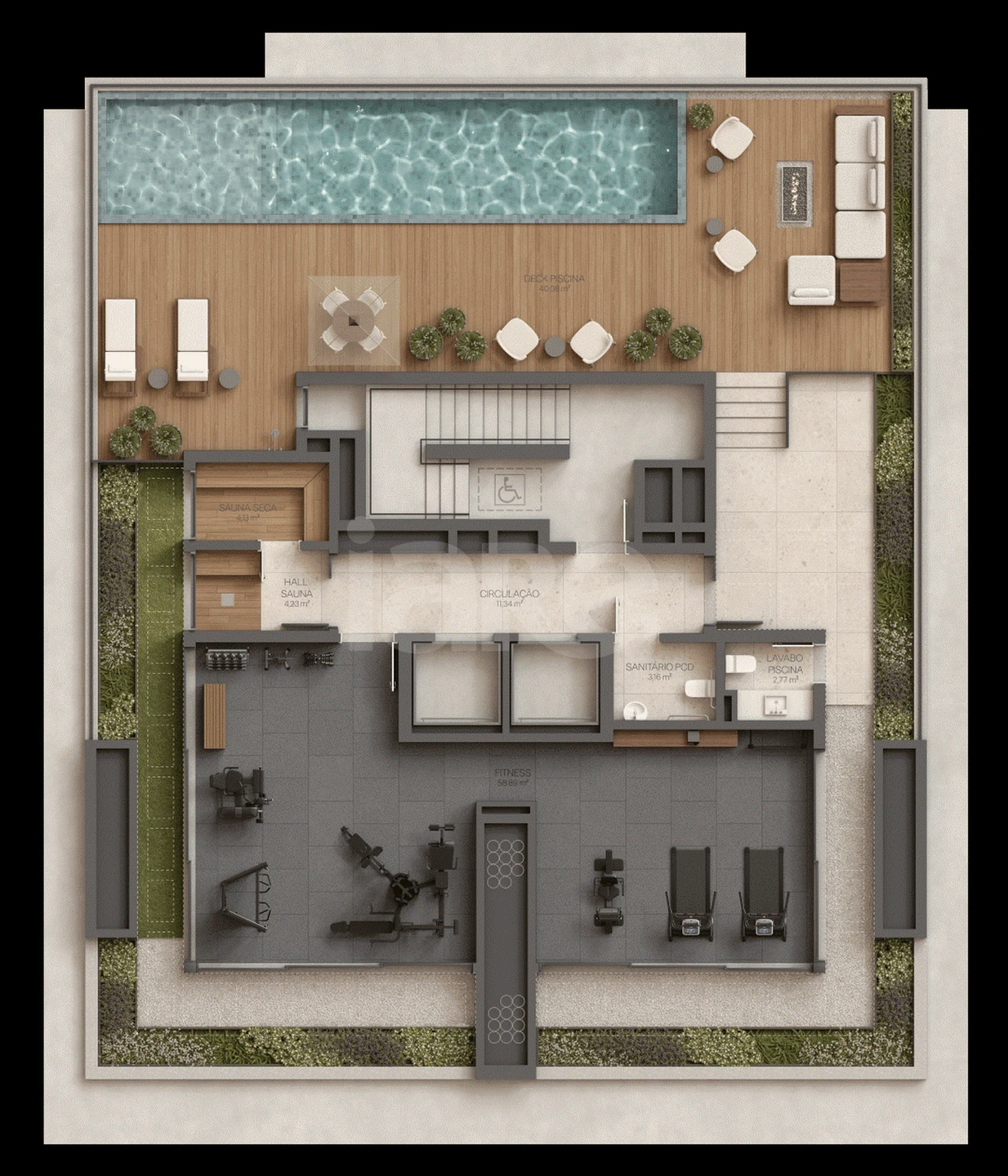 Planta — Pavimento rooftop
