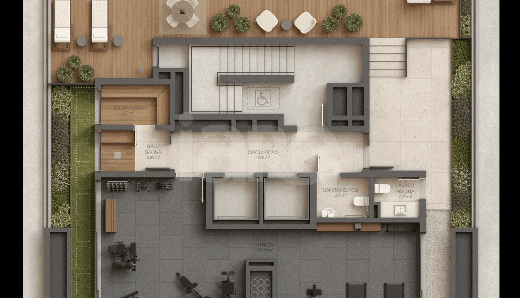 Planta — Pavimento rooftop