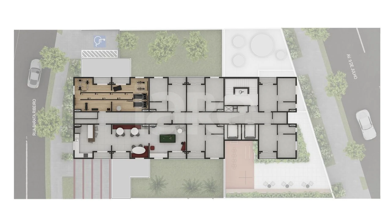 Planta — Pavimento lazer
