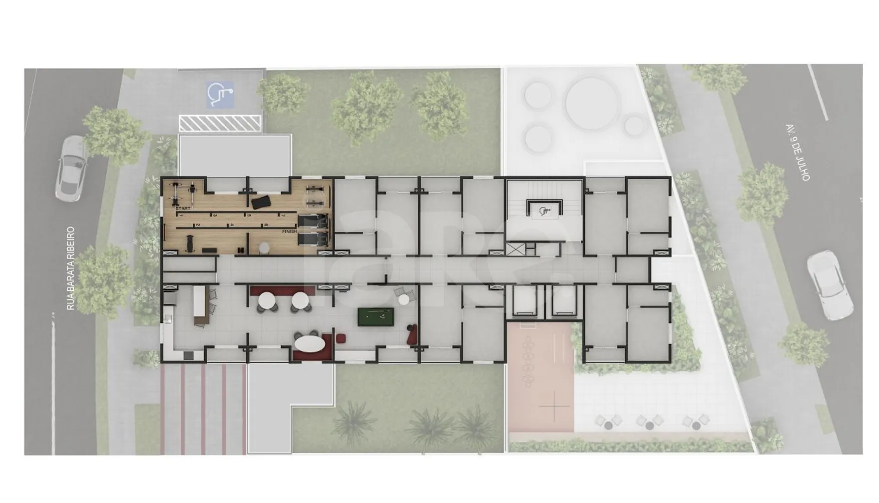 Planta — Pavimento lazer