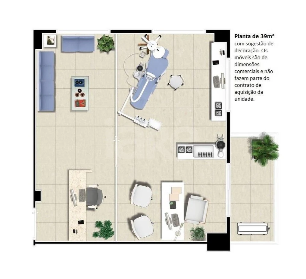 Planta — Sala 39,49 m²