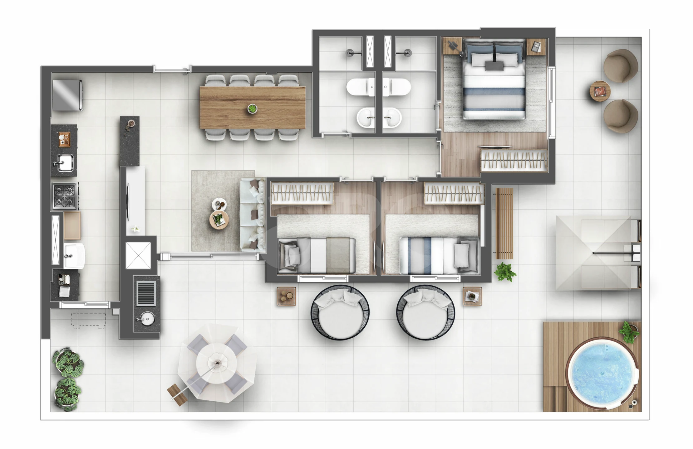 Planta — Garden 117,28 m²