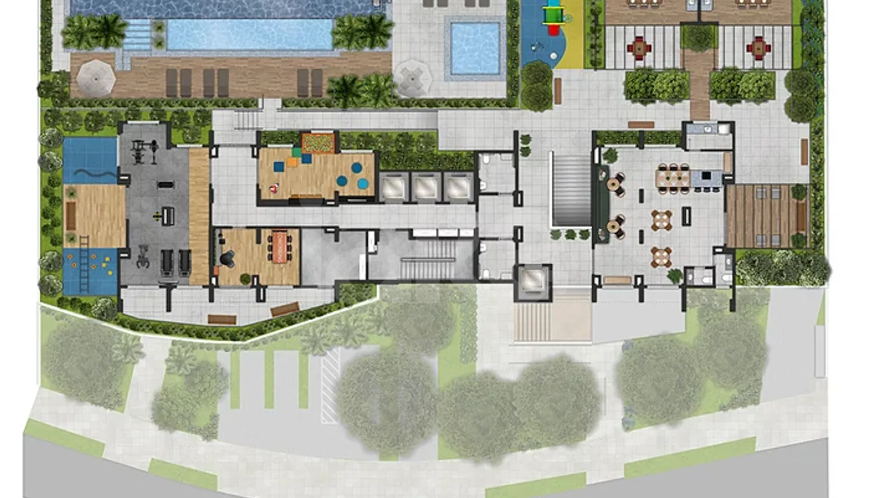 Planta — Pavimento lazer