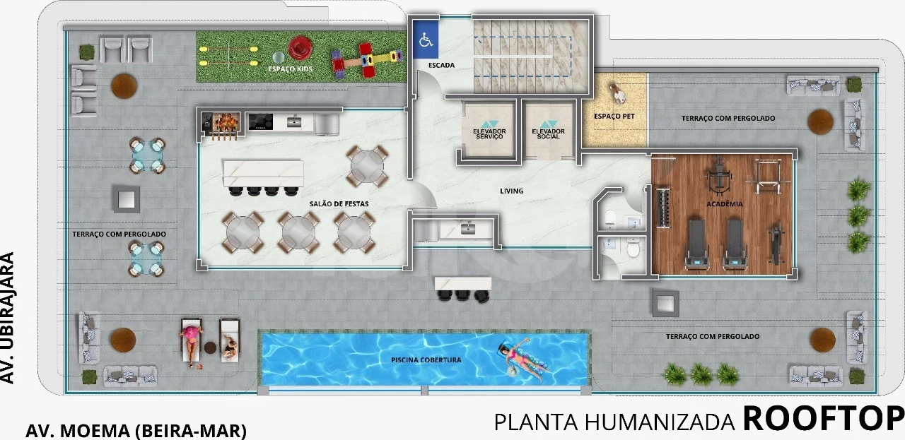 Planta — Pavimento rooftop