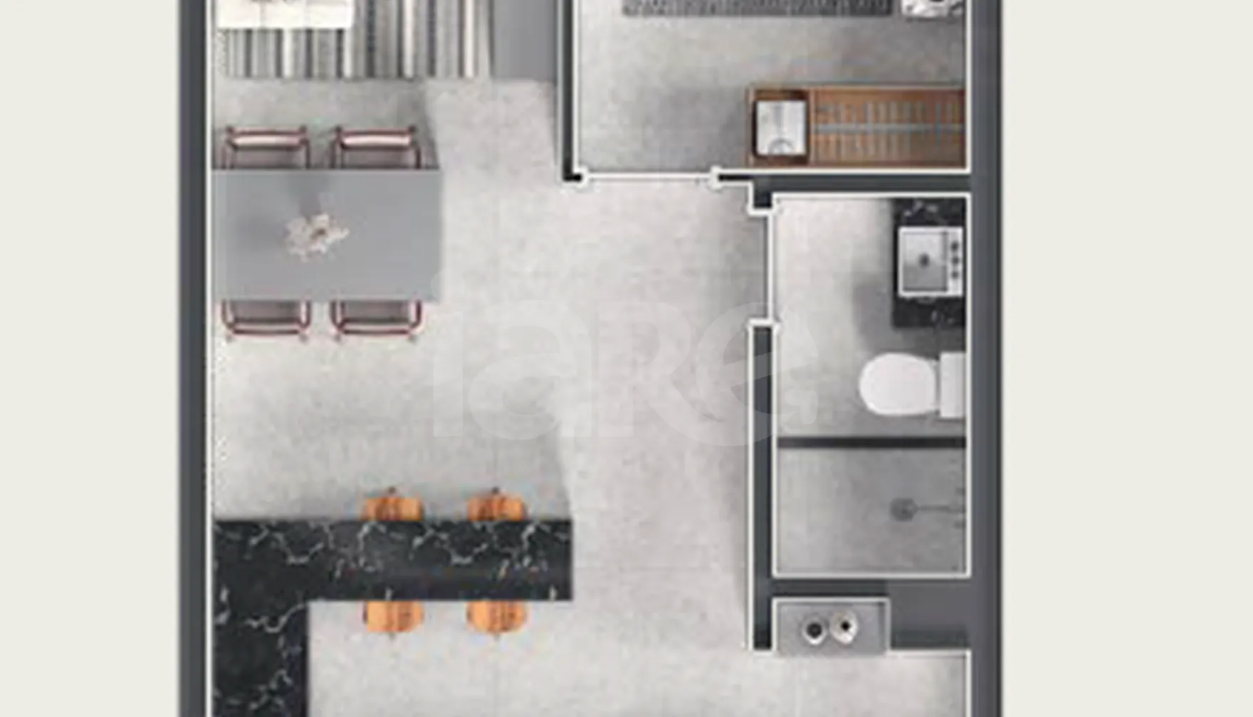 Planta — Apartamento 41,55 m²