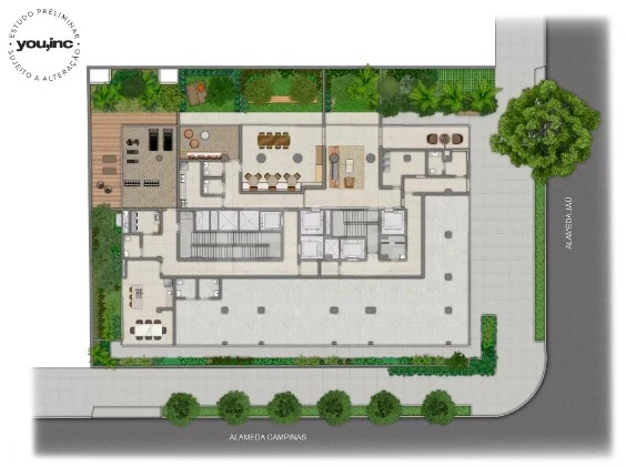 Planta — Pavimento térreo 2
