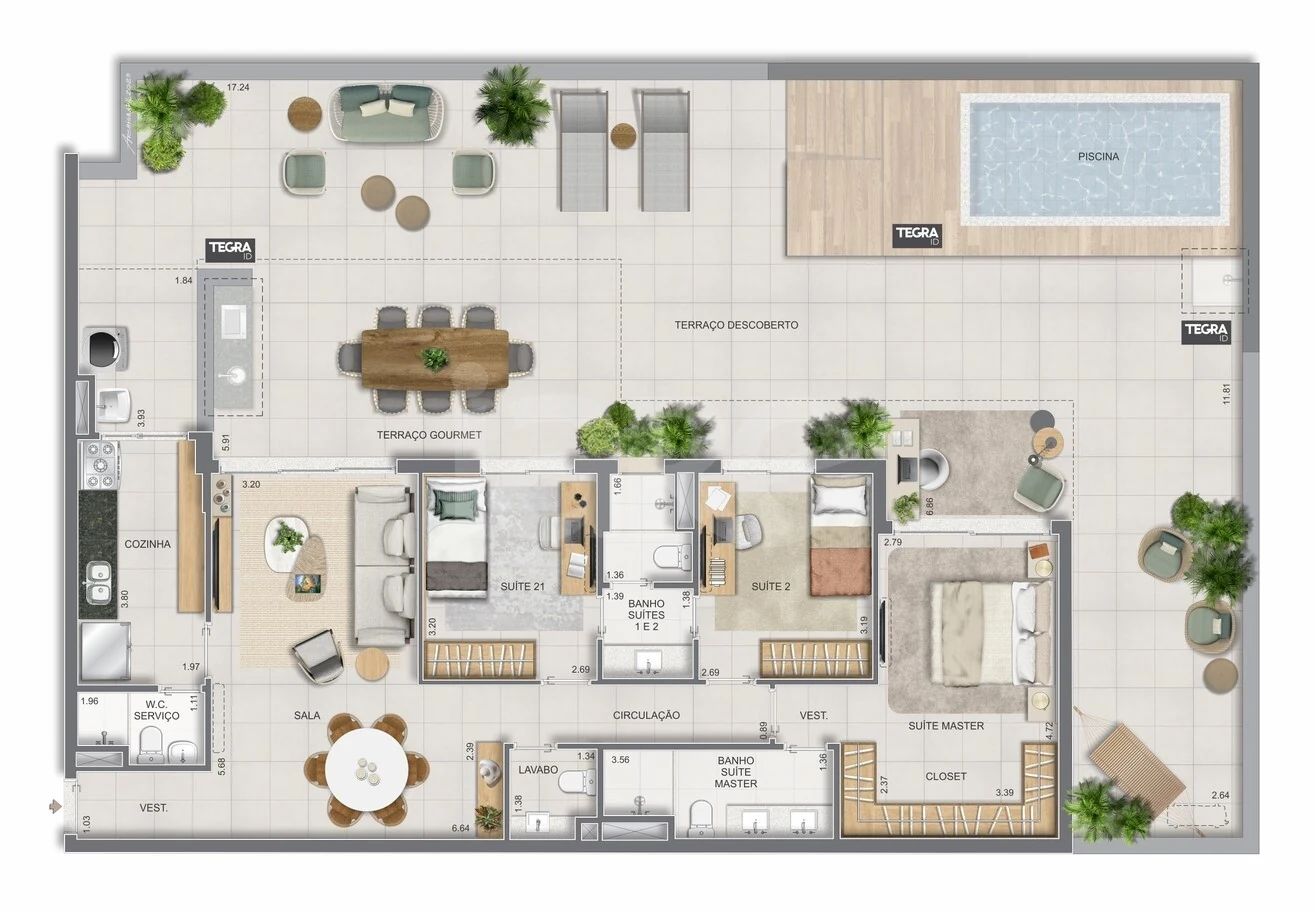 Planta — Garden 225,74 m²