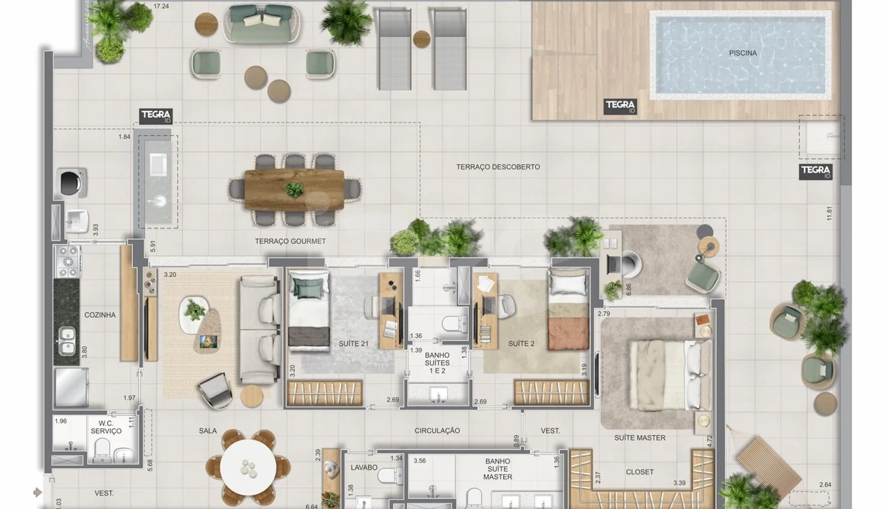 Planta — Garden 225,74 m²