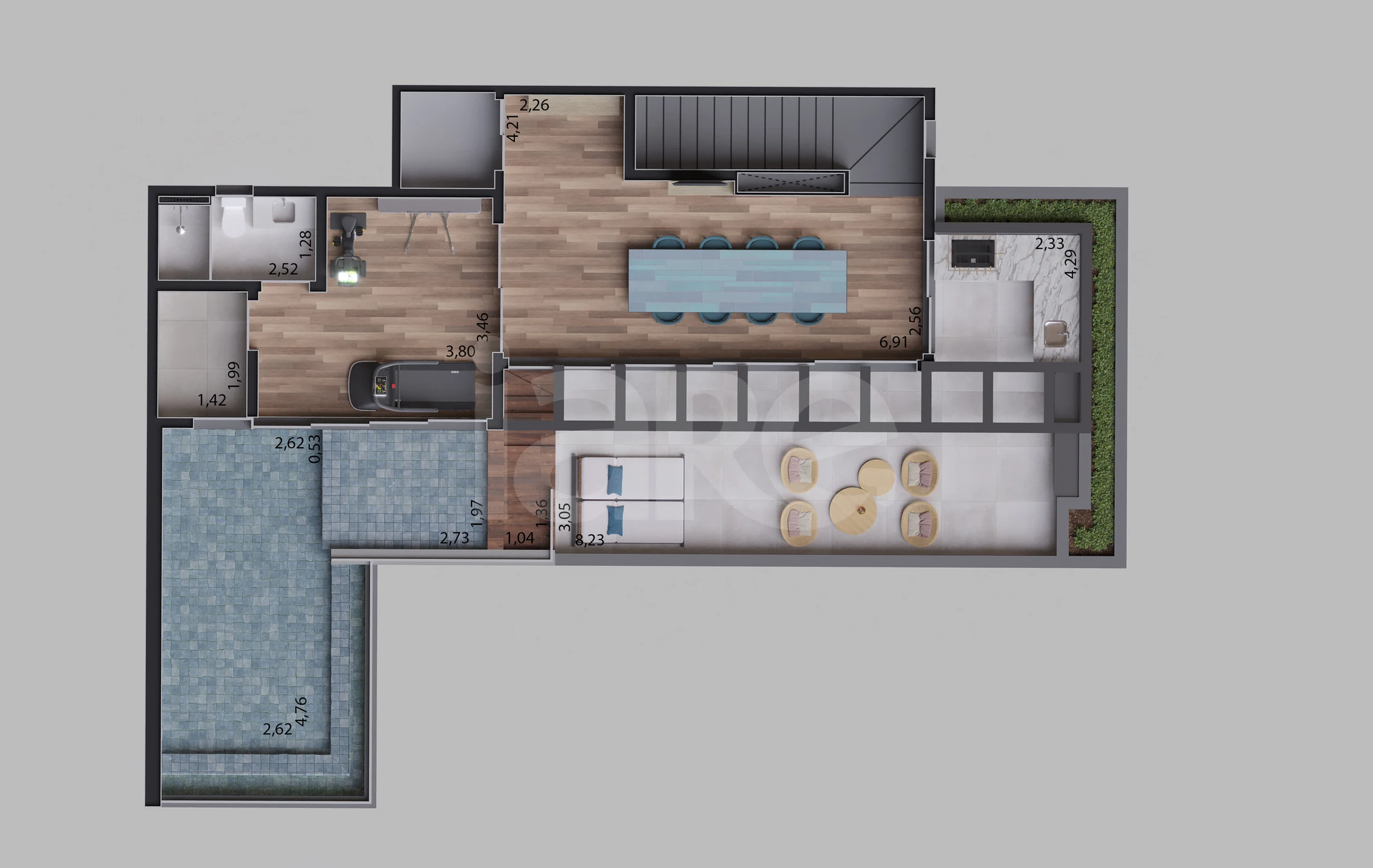 Planta — Casa em Condomínio 602,51 m²