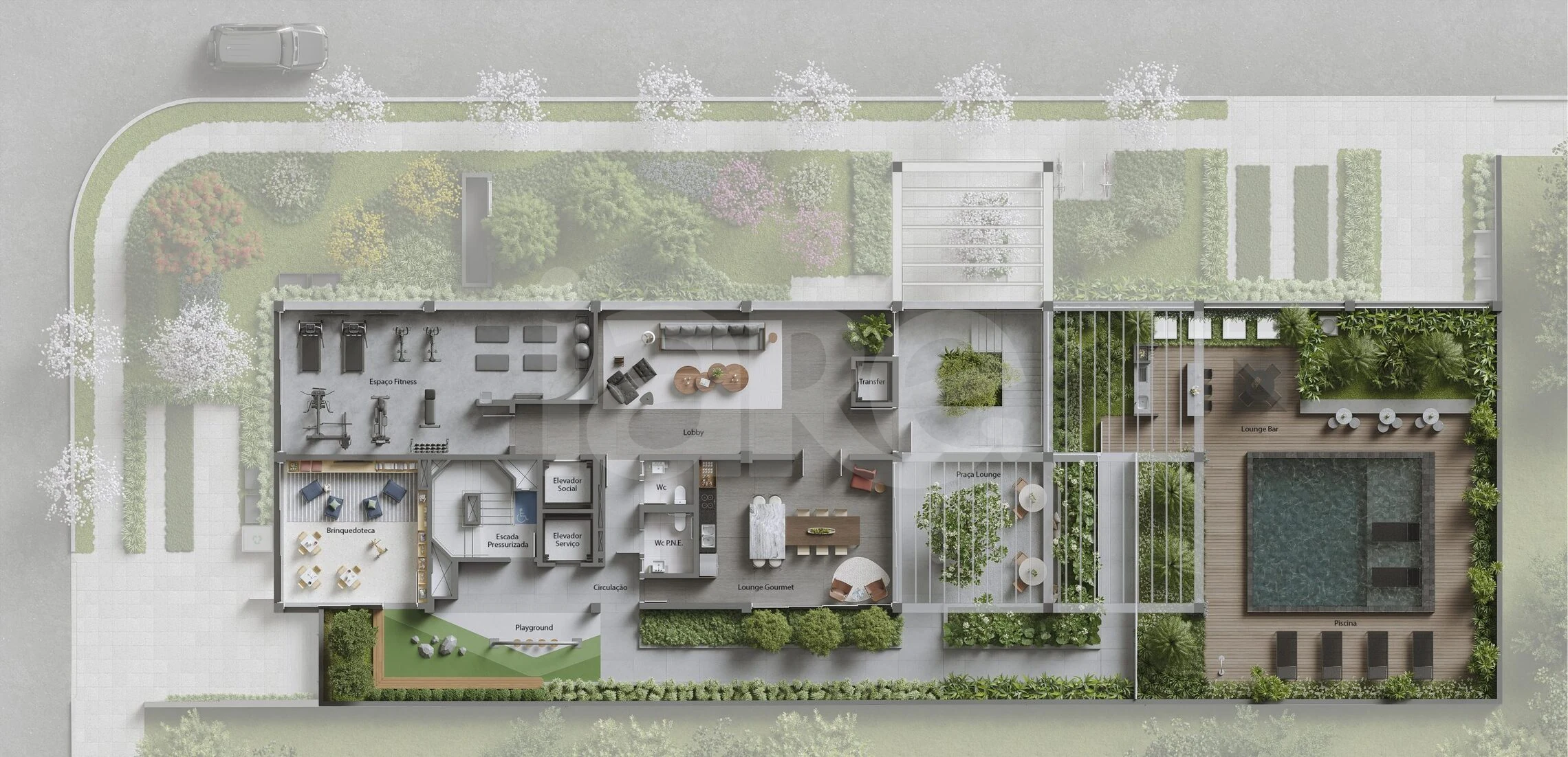 Planta — Pavimento lazer