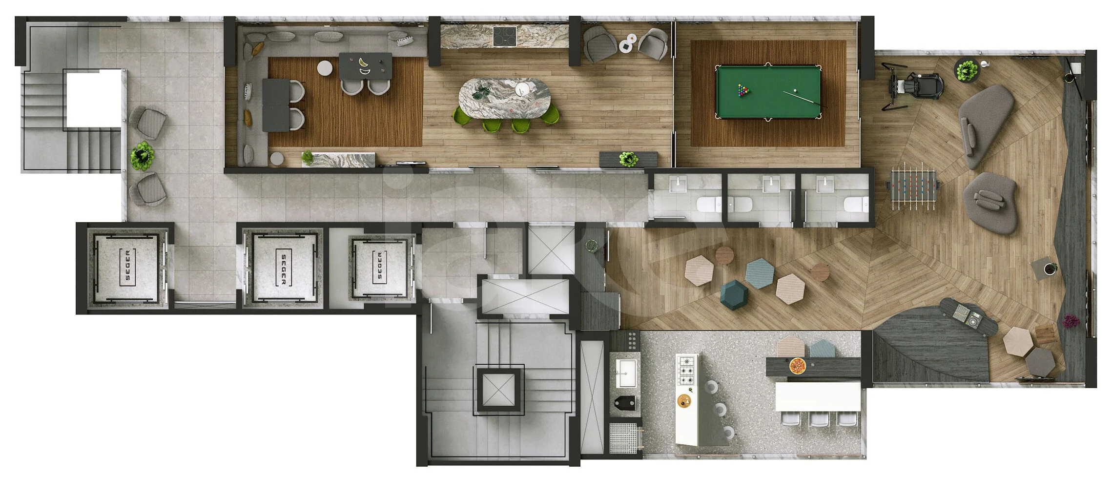 Planta — Pavimento lazer 2