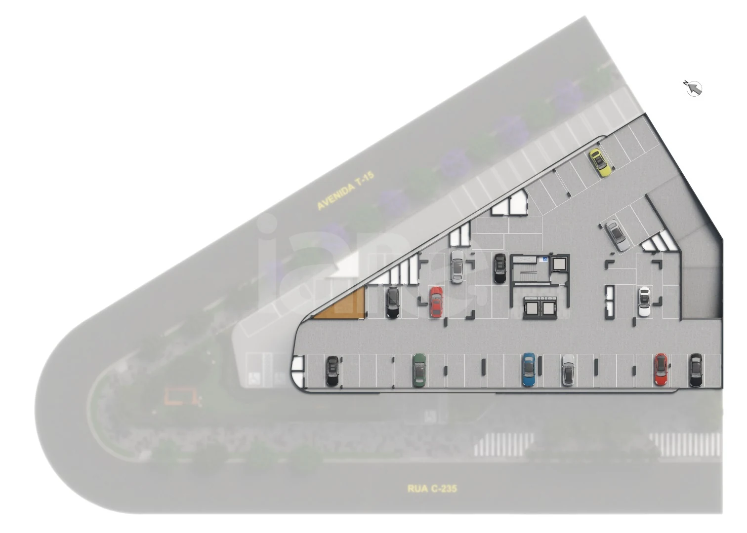 Planta — Pavimento garagem 2