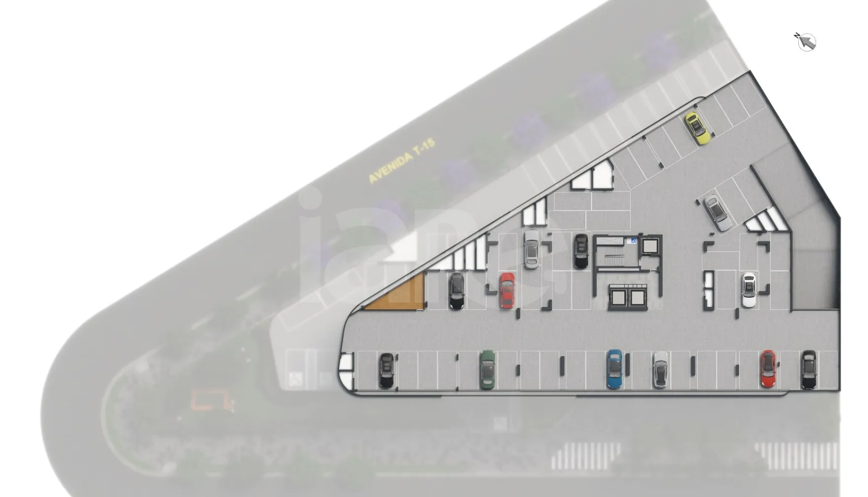 Planta — Pavimento garagem 2