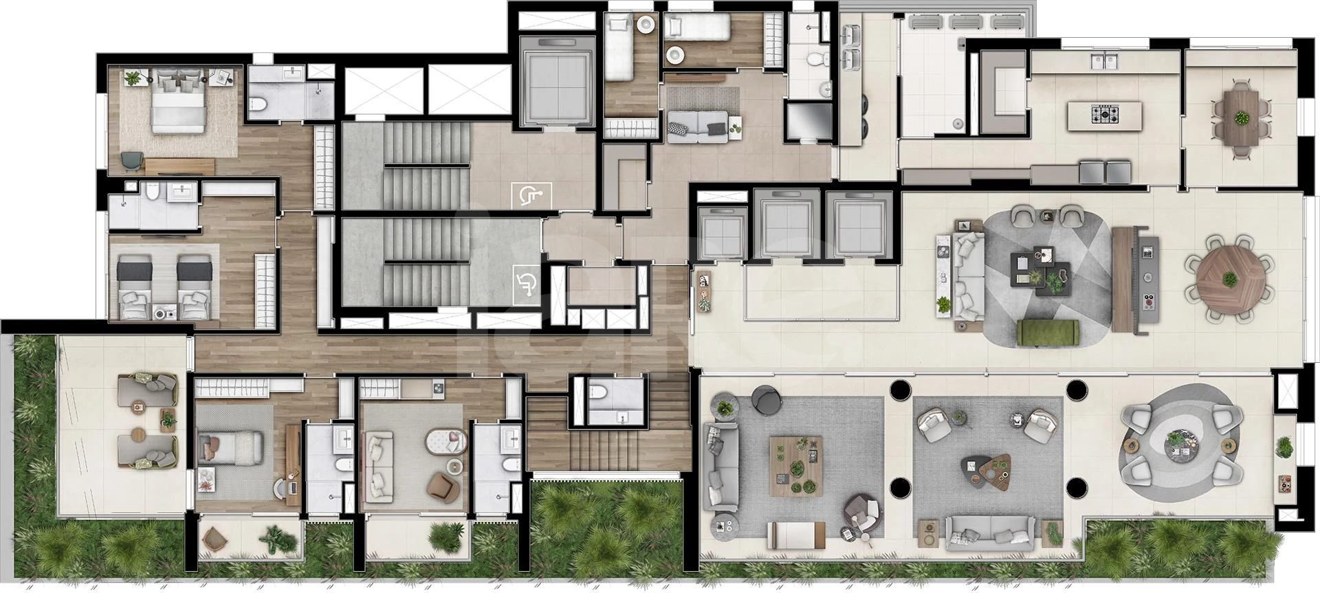 Planta — Cobertura Duplex 923 m²
