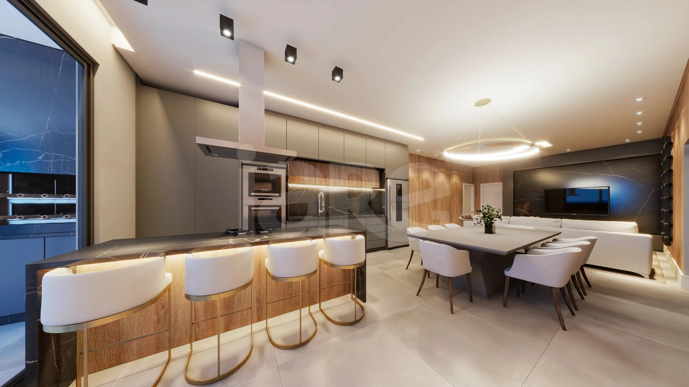 Atlântico Signature Residence - Apartamento com 148,2 m², em Canto Grande — foto 2