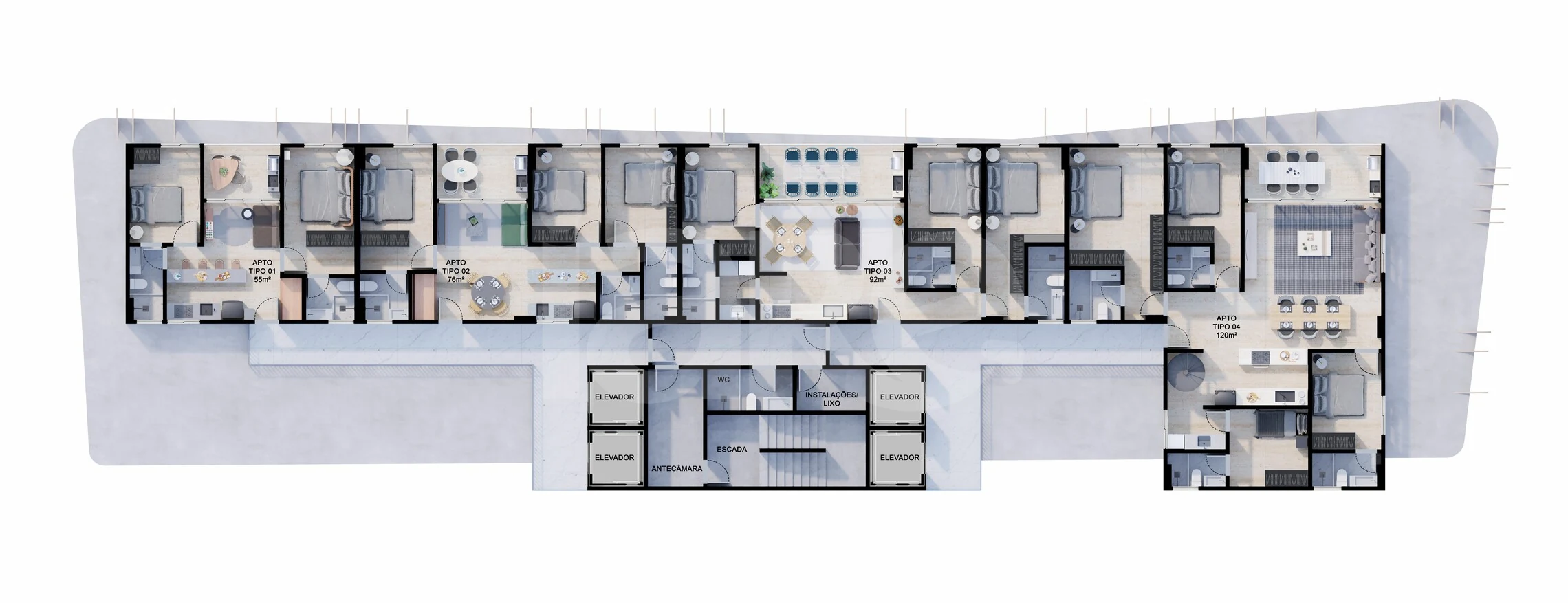 Planta — Pavimento 33