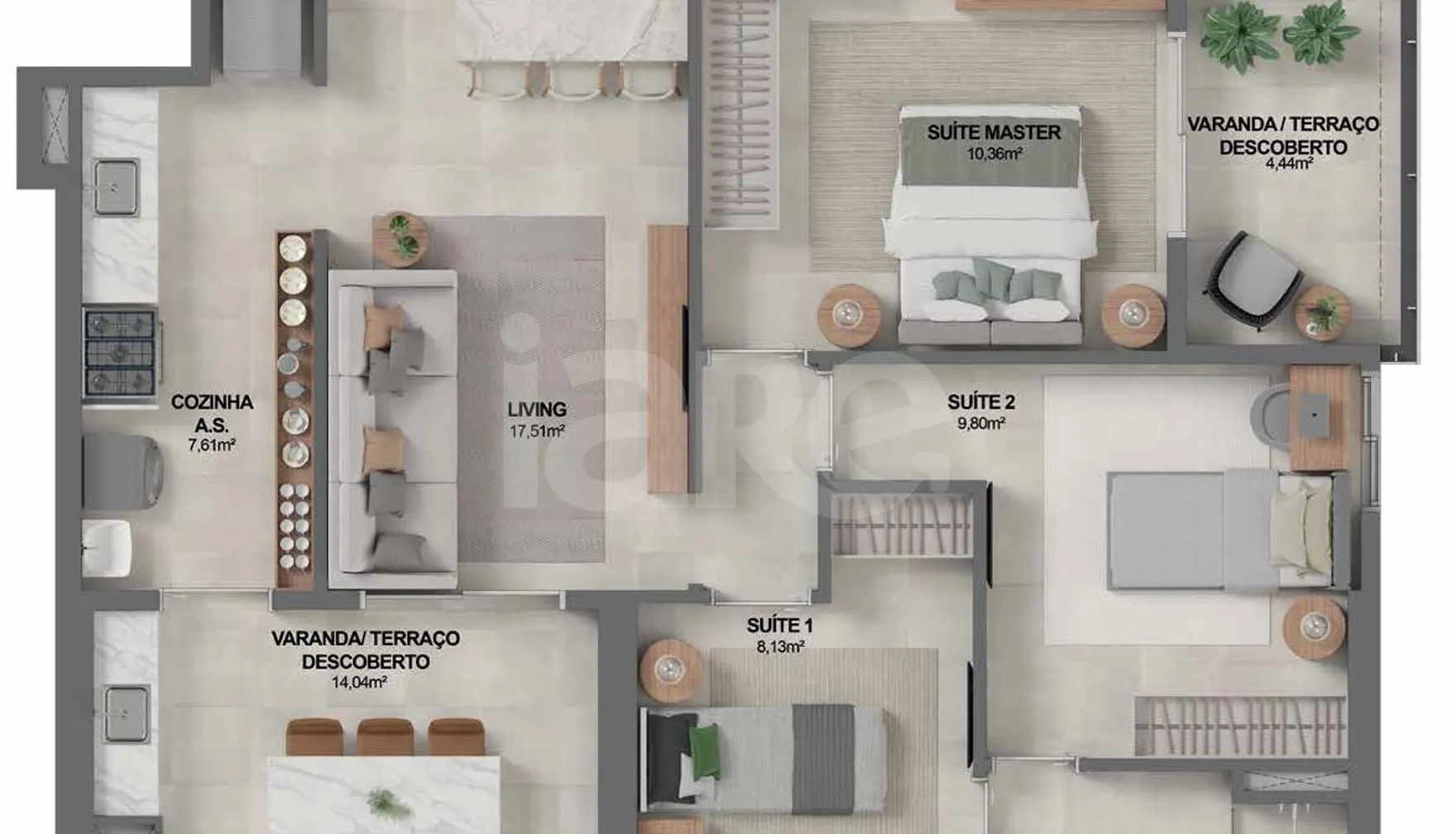 Planta — Garden 94,71 m²