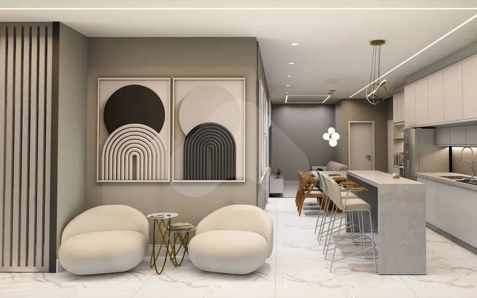 White Tower - Apartamento com 46,26 m², em Perequê — foto 3