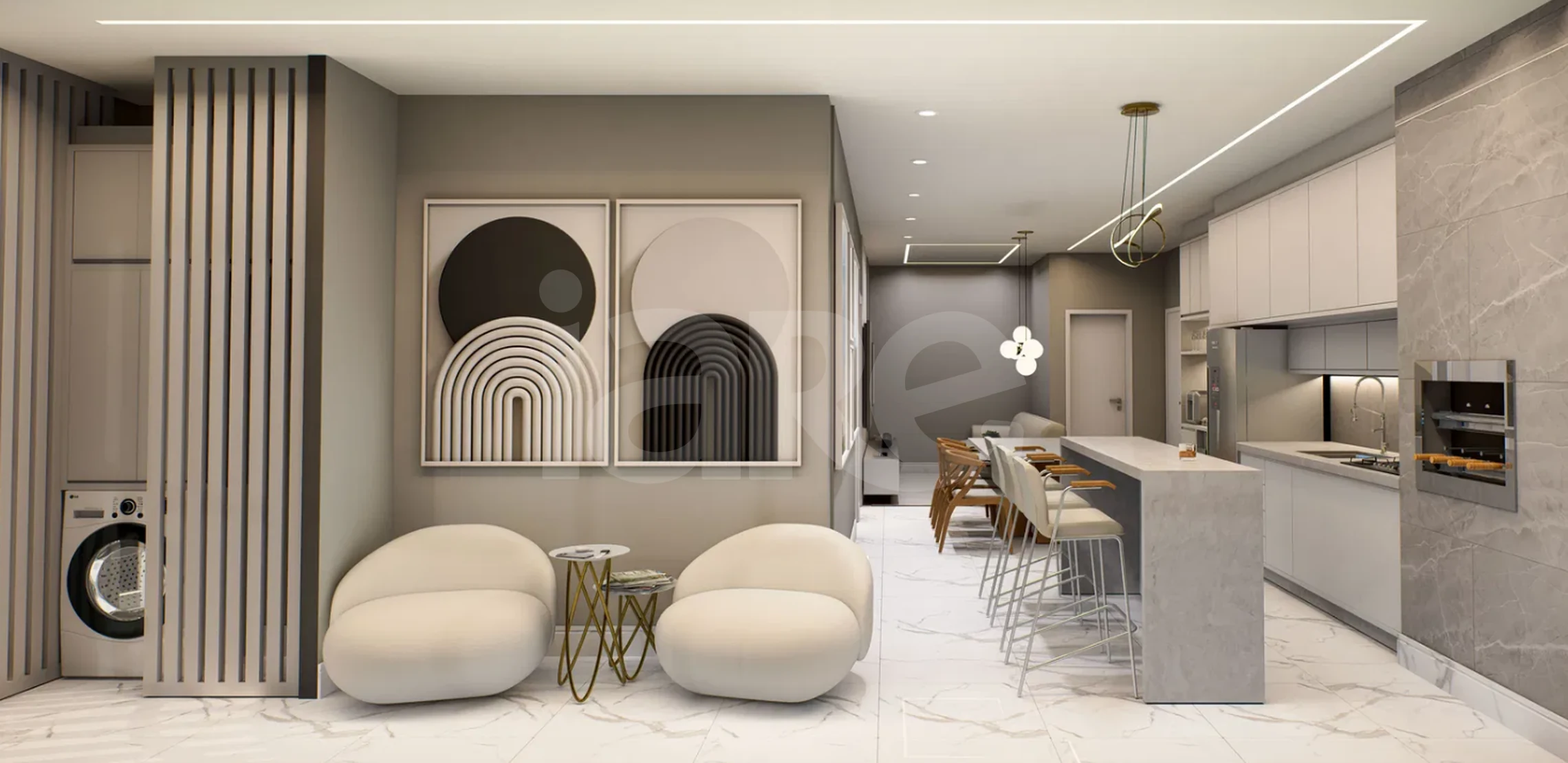 White Tower - Apartamento com 46,26 m², em Perequê — foto 3