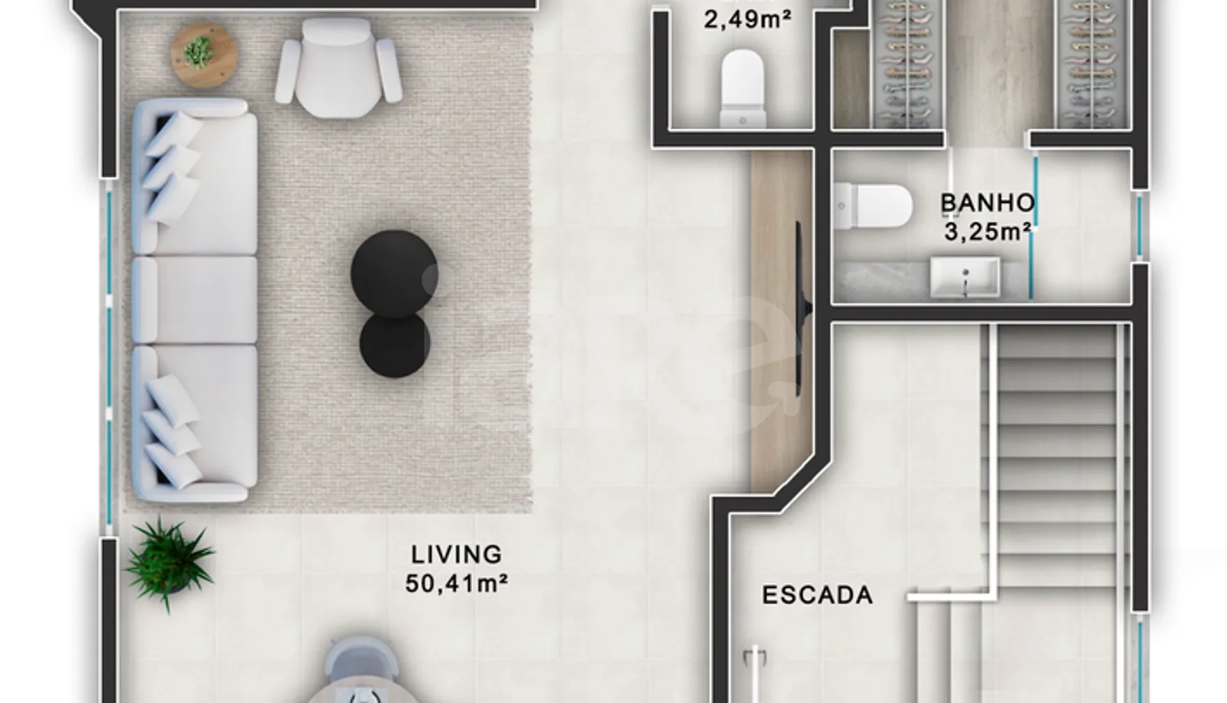 Planta — Apartamento 188 m²