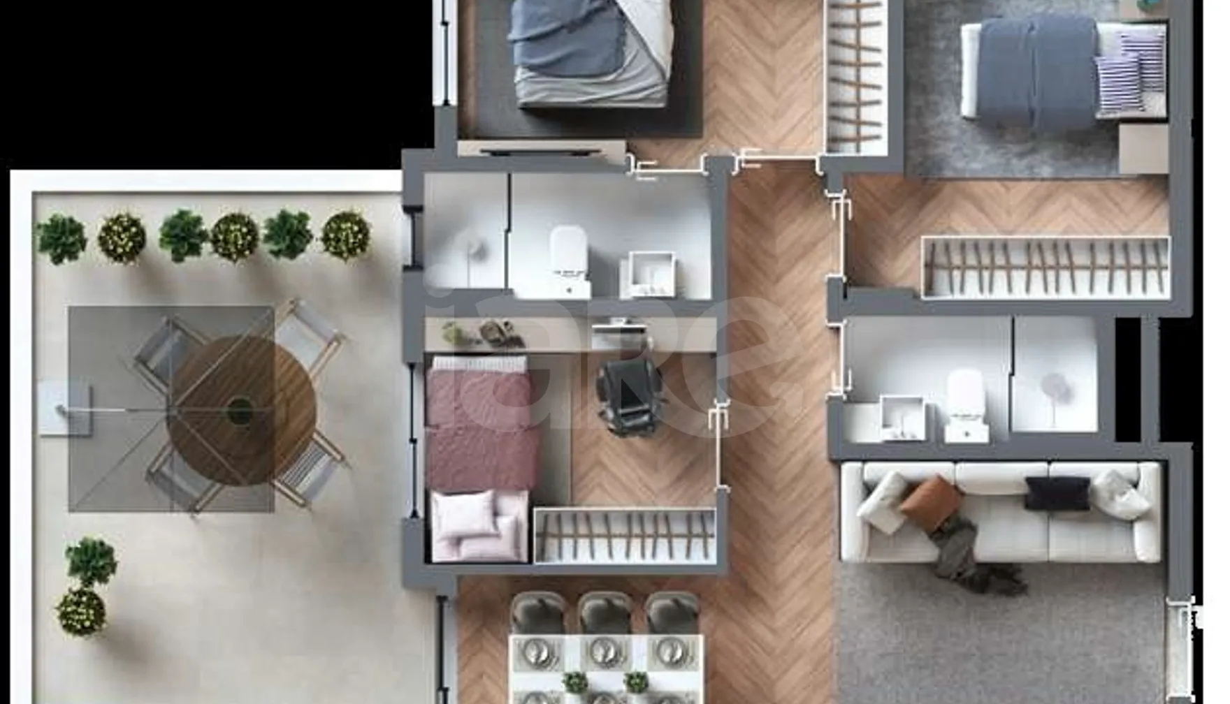 Planta — Garden 109,86 m²