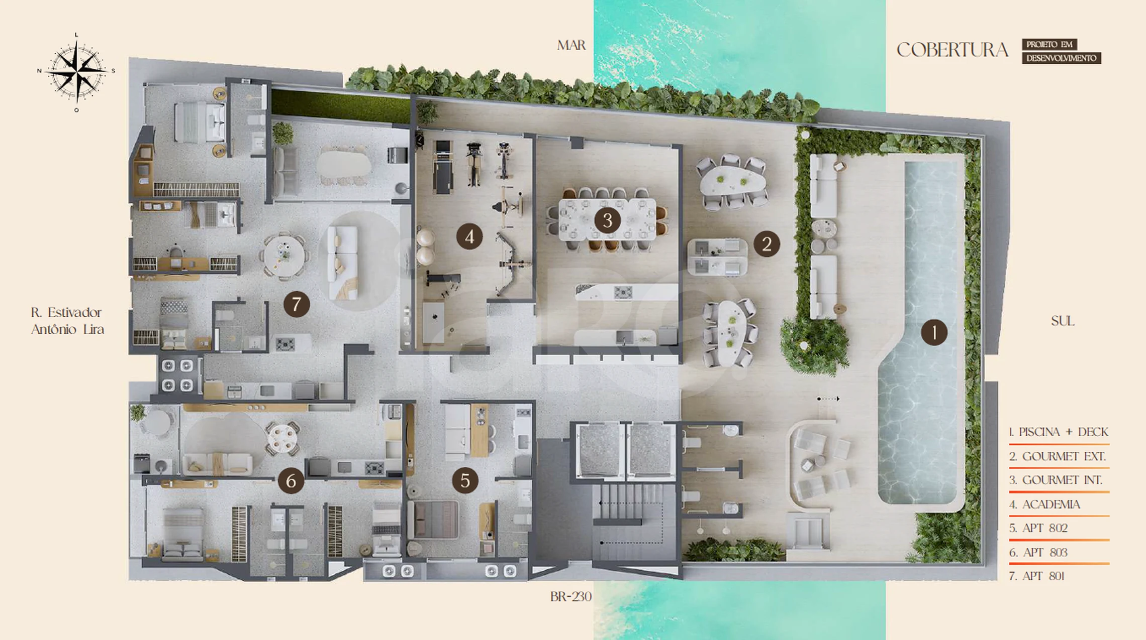 Planta — Pavimento rooftop