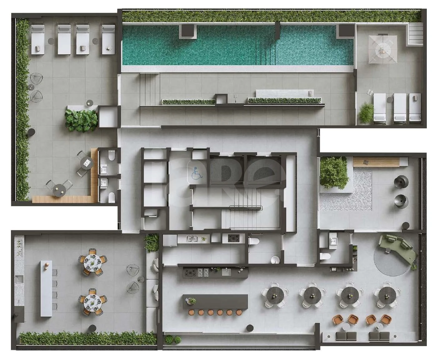 Planta — Pavimento lazer