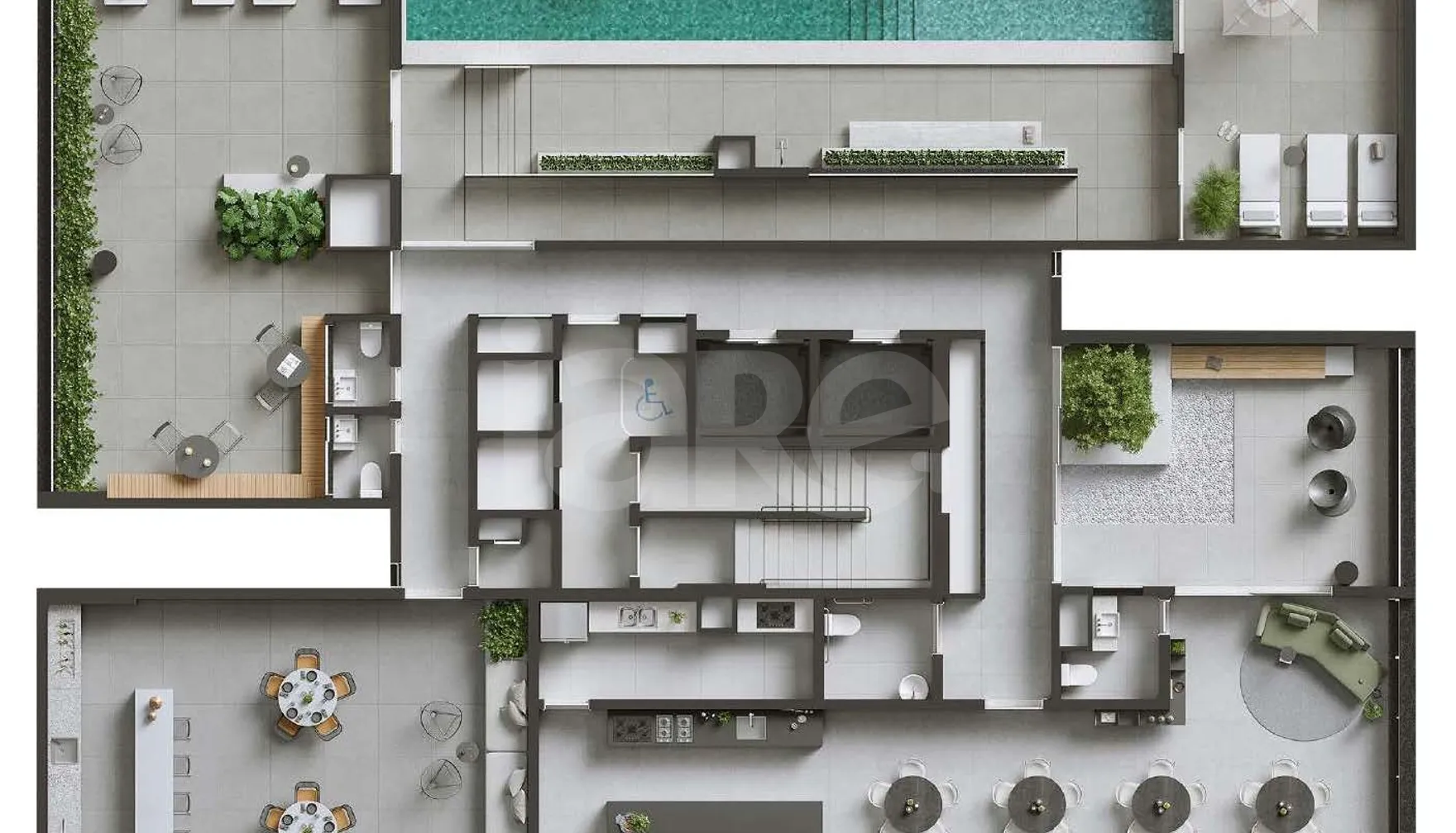 Planta — Pavimento lazer