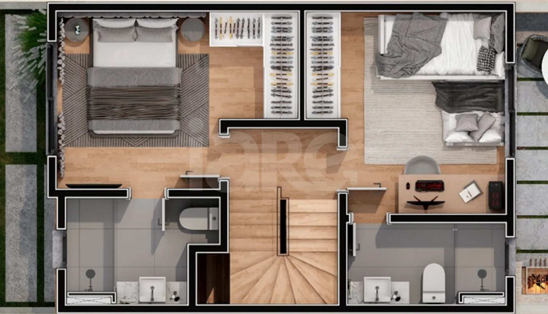 Planta — Casa em Condomínio 173 m²
