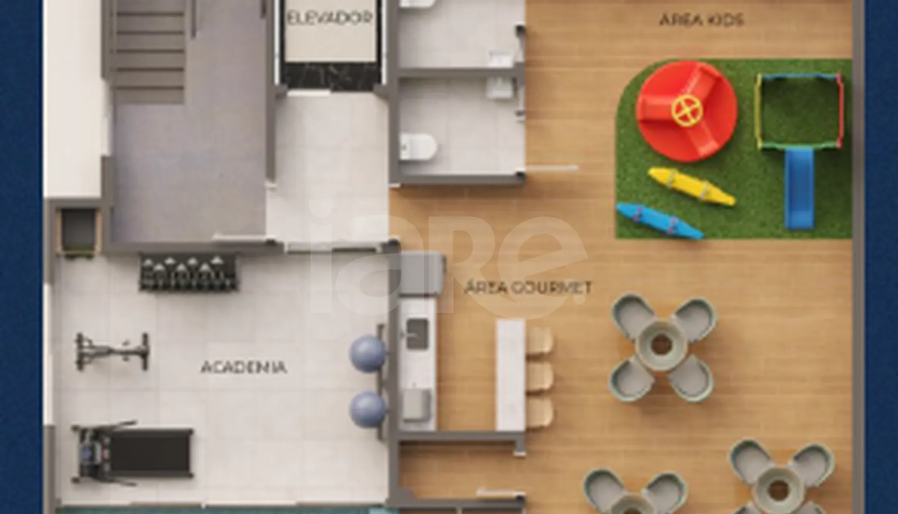 Planta — Pavimento lazer